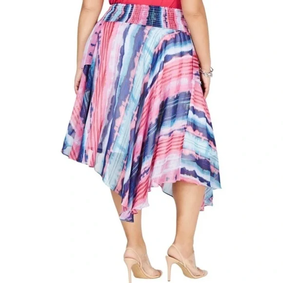 New INC Plus Asymmetric Midi Skirt - Picture 2 of 2